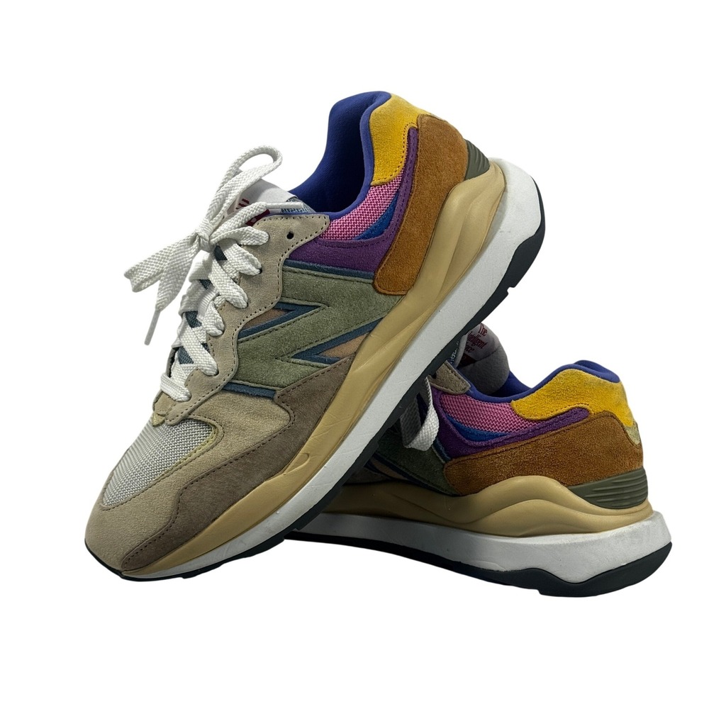 New Balance 5740 Men Sneakers Tan Multi Suede Mesh‎ Size 9.5